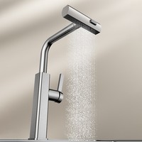 Robinet de cuisine en acier inoxydable avec douchette extractible flexible et finition brossée pour évier – Vente directe fabricant