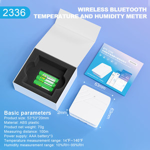 <strong>Wireless</strong> <strong>Temperature</strong> Humidity <strong>Sensor</strong>-Smart Monitor for Nursery/Bedroom/Office App Remote Tracking IPX5 Waterproof ABS OEM - Product Image 6