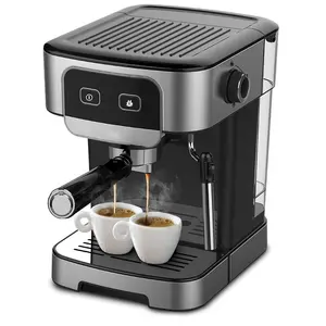 Aifaホームメカニカル15バーステンレススチールコーヒーマシンイタリアンエスプレッソコーヒーメーカー、スチーム泡立て器付き