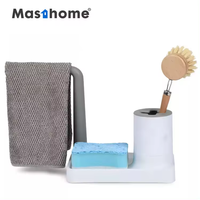 Égouttoir de cuisine en plastique pour évier, support de rangement, organisateur de cuisine, porte-ustensiles, porte-serviettes, panier d'évier
