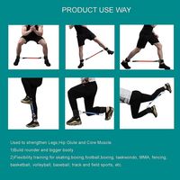 Bandes de résistance réglables en TPE Leajoy pour les fessiers et les jambes - Équipement d'exercice pour la maison et la salle de sport (couleur personnalisée)