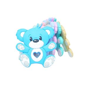 Neues Produkt Niedlicher Bärenförmiger Baby-Beißring aus Silikon für Babys Silikon-Beißringe - Product Image 4
