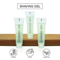 Logo personnalisé Hôtel Salle de bain toilette 15ml mini tubes Gel à raser jetable