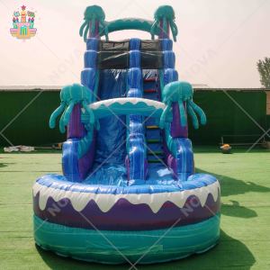 Thương mại 18ft trượt nước <span class=keywords><strong>Inflatable</strong></span> bán buôn sứa Hồ bơi bơm hơi trượt cho người lớn - Product Image 2