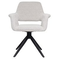 Chaise de salle à manger pivotante à 360° de luxe moderne pour la maison et le bureau, tissu en velours léger avec base en métal, tables et chaises de salle à manger