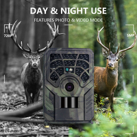 Caméra de chasse miniature 20MP étanche IP54, détection de mouvement, vision nocturne 1080P, portée 30-40 pieds, observation de la faune forestière et des animaux de ferme