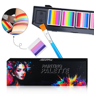 Pintura Facial y Corporal de Arcoíris con Pincel, Pintura Facial Profesional a Base de Agua <span class=keywords><strong>para</strong></span> Cosplay de <span class=keywords><strong>Halloween</strong></span> - Product Image 6