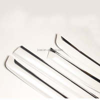 Garniture de moulage de carrosserie de porte latérale, blanc perle + Chrome pailleté, accessoires de voiture, garniture de moulage latéral de carrosserie pour Land Cruiser LC200