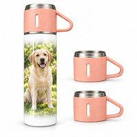 Bouteille isotherme personnalisable en acier inoxydable avec poignée, écologique, pour sublimation, cadeau d'entreprise pour l'extérieur