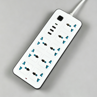 Multiprise universelle avec 3 ports USB, protection contre les surtensions, prise d'extension avec interrupteur marche/arrêt