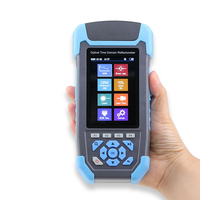 OTDR Portátil 8 en 1, Reflectómetro Óptico en el Dominio del Tiempo de 60 km, 1310/1550 nm, con Fuente de Luz OPM VFL, Probador RJ45, Pantalla LCD de 3.5 Pulgadas