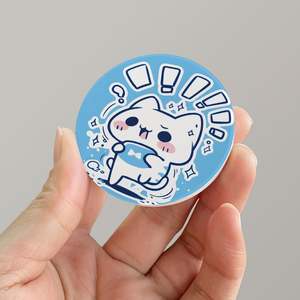 Aimant de réfrigérateur rond en céramique, impression UV, aimant de réfrigérateur personnalisé, aimant de réfrigérateur vierge en céramique pour sublimation - Product Image 1