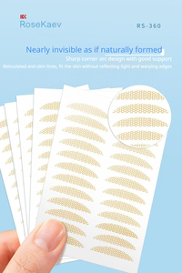 Bande adhésive en dentelle pour paupières doubles, design incurvé <span class=keywords><strong>à</strong></span> angle vif, imperméable, résistant <span class=keywords><strong>à</strong></span> la transpiration, respirant, naturel, maintien longue durée - Product Image 2