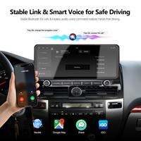Radio Mobil Android 13 12,3 Inci untuk Toyota Prado 2003-2009 8-Core 4G Stereo Mobil GPS Navigasi Pemutar Multimedia Carplay ADAS