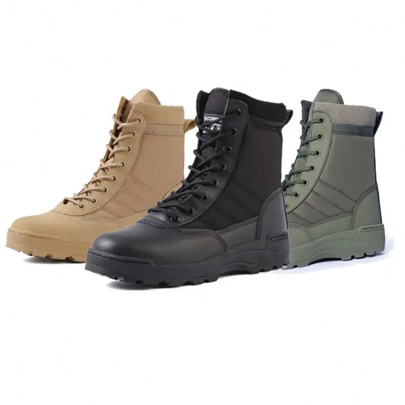 Factory Price Safety Training Camping Outdoor Mens Hiking Tactical Boot Combat Boots