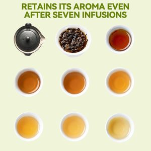 Té Oolong Dahongpao en Hojas Sueltas, Té Big Red Robe, Oolong de Montaña de Roca Wuyi, Natural, Aromático y Suave - Product Image 3
