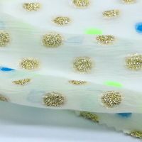 Pince jacquard pour tissu en alliage de soie, clip de soie, impression personnalisée pour femmes, qualité avec lurex métallique, 50 pièces