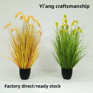 Plantas Artificiales al por Mayor para Decoración de Primavera Estilo Rústico, Plantas de Sorgo y Trigo de Plástico para Paisajismo - Product Image 2