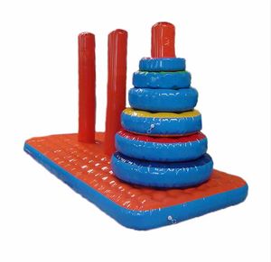 Tour de Hanoi jeux de mouvement interactifs gonflables en plein air team building jouets gonflables - Product Image 1