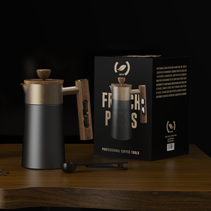 DHPO Premium Modern French Press 600ml 1000ml Mango de madera Cafetera portátil <span class=keywords><strong>para</strong></span> el hogar Accesorios de cocina - Product Image 5