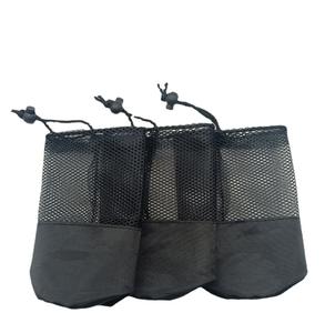 ถุงเทนนิส ถุงตาข่ายโพลีเอสเตอร์ บรรจุเชือกผูก ถุงเก็บตาข่ายโพลีเอสเตอร์ ถุงเทนนิส โต๊ะเทนนิส ลูกกอล์ฟ แบบพกพา - Product Image 1