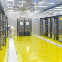 Chambre froide commerciale pour cuisine centrale, projet de congélateur-réfrigérateur pour aliments