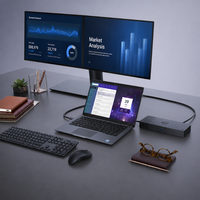   Station d'accueil WD19TB Thunderbolt 3 Type C avec adaptateur secteur 180W pour ordinateur portable