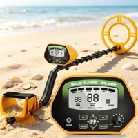 Détecteur de métaux professionnel en or avec écran LCD de 8 pouces, haute sensibilité, en ABS et aluminium, garantie 1 an, excellent prix