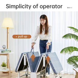 Складная кровать-софа Factory Blue, портативная, разноцветная, для дома, для гостиной, с колесиками, из губчатого материала - Product Image 3