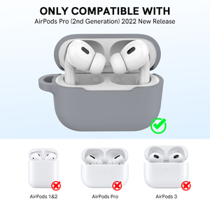 Custodia Personalizzata in Silicone AhaStyle per <span class=keywords><strong>Airpods</strong></span> Pro 2, <span class=keywords><strong>Cover</strong></span> Protettiva per Auricolari Wireless, Accessori per Cuffie, Custodia per <span class=keywords><strong>Airpods</strong></span> - Product Image 2
