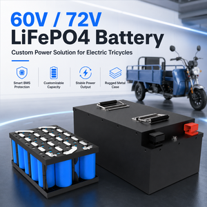 Custom 60V <b>72V</b> 100Ah 200Ah 18650 Lithium Ion <b>Battery</b> Pack for Tricycle Rickshaw Trike 1500 Cycles - Product Image 3