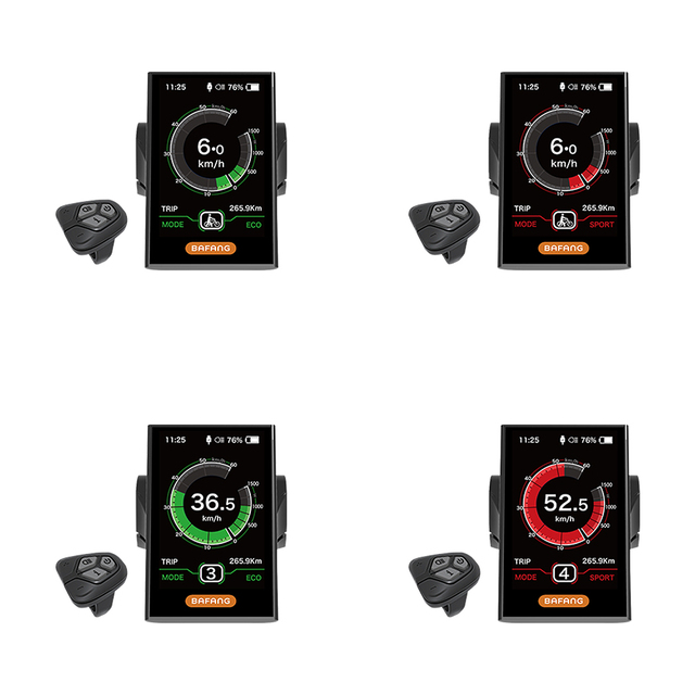Greenpedel 8FUN Bafang DPC18 TFT Colofur Screen Ebike Display with USB