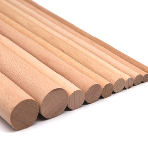 Durable OEM Supply Decoration Poplar <b>Pine</b> Solid Wood Polished Wood Dowel Freestanding Furniture Dowel Rods - Product Image 1