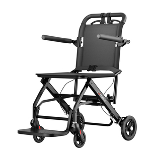 Sedia a Rotelle da Viaggio Pieghevole Leggera in Lega di Alluminio Modello Cansera 52 per Anziani e Disabili a Prezzo all'Ingrosso - Product Image 1