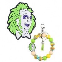 Gelang Manik-Manik Kustom dengan Manik Fokus Buatan Tangan untuk Hari Paskah, Hari Ibu, Hari Ayah, Hadiah untuk Perawat, Menampilkan Manik-Manik Silikon Kustom