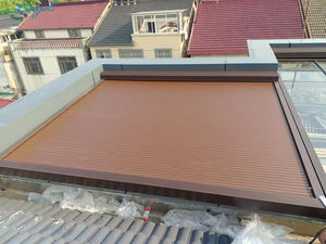 Persiana Enrollable Moderna para Techo de Terraza de Cristal, Puerta de Aluminio, Poliuretano y Acero con Acabado para Invernaderos - Product Image 4