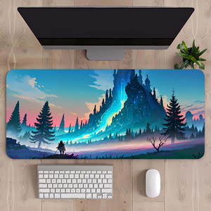 Op maat gemaakte bureau-onderlegger reclame muismat XL met antislip rubber, compacte draagbare muismat voor laptop, reizen en kantoor - Product Image 5
