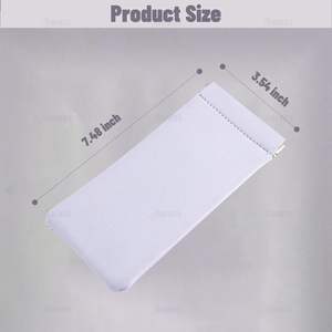 Estuches para gafas de sol con cierre a presión para sublimación, bolsa portátil de neopreno suave para guardar gafas - Product Image 3