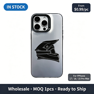 <span class=keywords><strong>Coque</strong></span> de protection antichoc en TPU gris mat avec motif casque de <span class=keywords><strong>moto</strong></span> noir cool pour <span class=keywords><strong>iPhone</strong></span> 17 16 15 14 13 <span class=keywords><strong>Pro</strong></span> <span class=keywords><strong>Max</strong></span> - Product Image 1