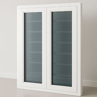 Ventanas Abatibles y Giratorias de PVC/UPVC de Doble Acristalamiento, Estilo Europeo, Diseño Moderno para Casa, Ventana de Guillotina de Vinilo con Triple Vidrio Insonorizado