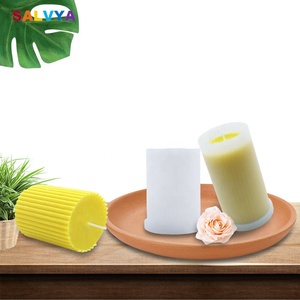 Food Grade Pillar Cylinder Resin Mould Shape Cake Soap Wax Scented Candle Silicone Molds