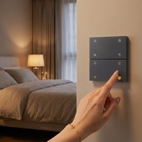 Interrupteur intelligent en aluminium TL-M9, 4 gangs, 4 scènes, finition métal brossé 9 couleurs, Zigbee 3.0, 16A, panneau mural pour intérieur de luxe