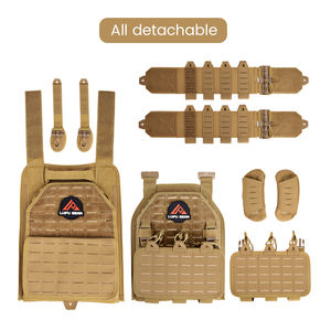 Gilet tactique LUPU, réglable, à libération rapide, gilet tactique léger en nylon pour homme, camouflage tactique pour l'extérieur - Product Image 3