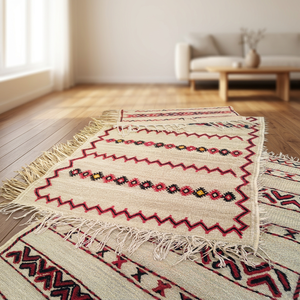 Handmade Bohemian Geometric Pattern Eco-friendly Straw <b>Rugs</b> with Customizable Sizes and Colors - Product Image 3
