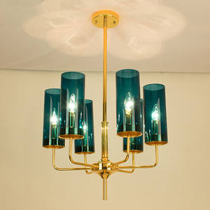 Hôtel salon salle à manger de luxe haut et bas <span class=keywords><strong>tube</strong></span> de <span class=keywords><strong>verre</strong></span> lustre lampe <span class=keywords><strong>suspension</strong></span> - Product Image 1