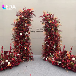 ซุ้มดอกไม้ประดิษฐ์สีแดงสำหรับตกแต่งงานแต่งงาน LEDA ซุ้มดอกไม้สำหรับตกแต่งงานอีเว้นท์ - Product Image 2