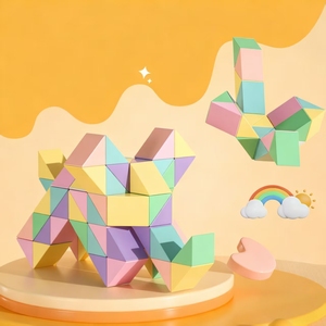 Đồ chơi xếp hình khối rắn 24 khối, đồ chơi xoay cho trẻ em, đồ chơi cảm giác, đồ chơi rèn luyện trí não, đồ chơi yên tĩnh, khối rắn kỳ diệu - Product Image 1