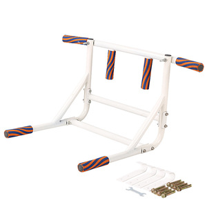 Barres parallèles en acier à fixer sur porte, équipement de fitness portable pour entraînement à domicile - Product Image 1