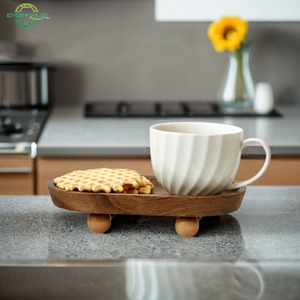 Plateau créatif pour bougies d'aromathérapie en bois, plateaux de rangement pour clés d'entrée - Product Image 2