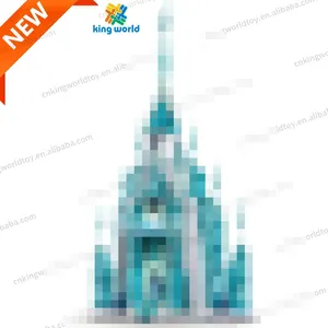 1700+Pcs 83197 Frozen Castle Block Model Queen Elsa Anna Princess Palace Building Bricks 43197 For Children Toy Girl Friend Gift